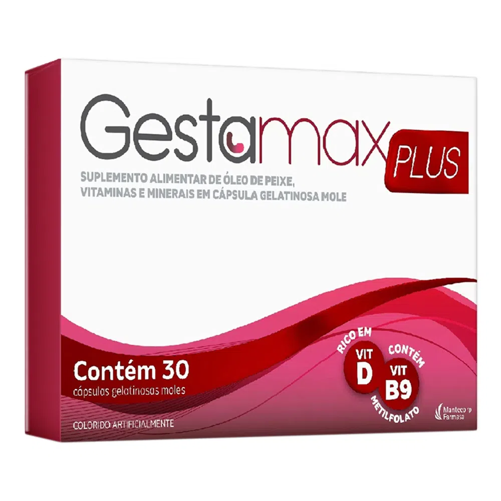 Gestamax plus com 30 cápsulas gel