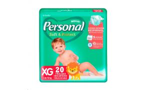 Fralda Personal Soft & Protect XG com 20 uni