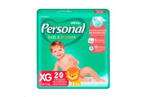 Fralda Personal Soft & Protect XG com 20 uni