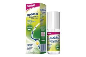 Flogoral Benzidamina Spray Sabor Menta Com 30 ml