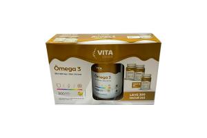 Ômega 3, EPA 360 mg/ DHA 240 mg, 300 Cp Vita Clinical 