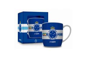 Caneca Porcelana Urban Brasfoot - Cruzeiro 360 ml Ref 1628