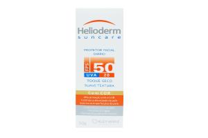 Protetor Solar Facial Helioderm FPS 50 Com Cor 50 g