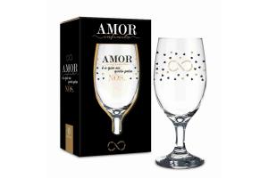 Taça Windsor Temas Amor é o Que Eu Quero Para Nós BrasFoot 330 ml