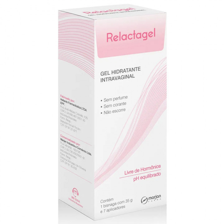Relactagel Gel Hidratante Intravaginal 35g e 7 aplicadores 