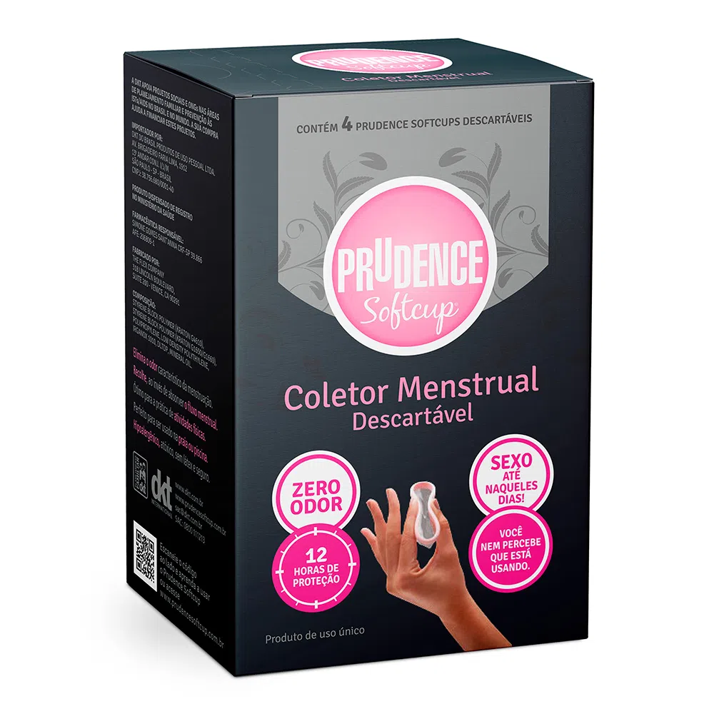 Coletor Menstrual Softcup Prudence 4 Unidades