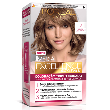 Tintura L'Oréal Paris Imédia Excellence Creme 7 Louro Natural