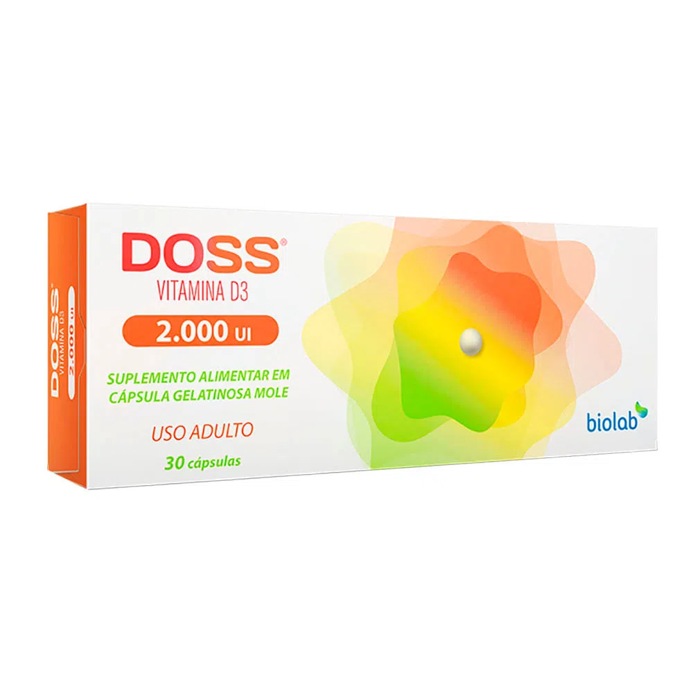 Vitamina D Doss 2.000 UI 30 Cápsulas Gelatinosas