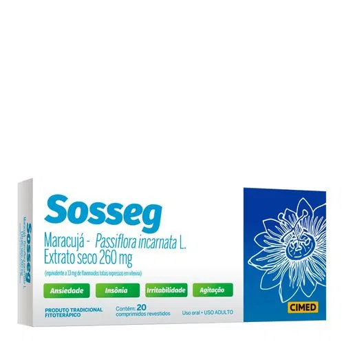 Sosseg 260Mg Com 20 Comprimidos Revestidos Cimed