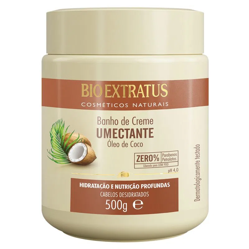 Bio Extratus Banho de Creme Umectante Óleo de Coco