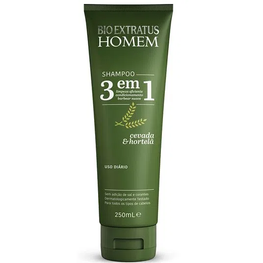 Shampoo Bio Extratus 3em1 Homem 250ml
