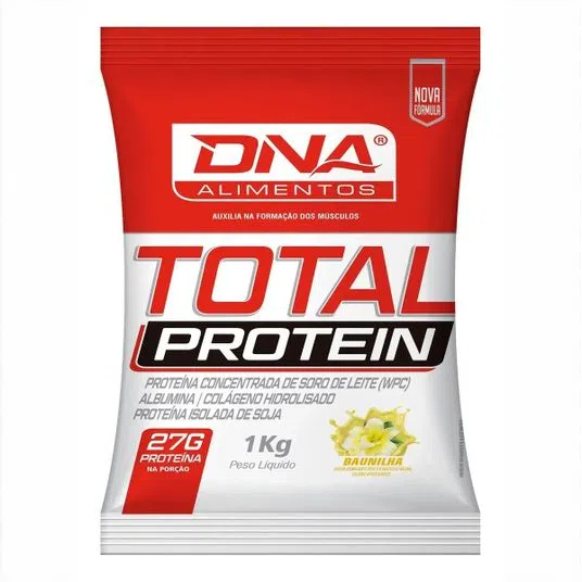 Total Protein DNA Alimentos 1 kg Baunilha 