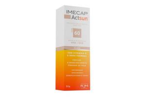Imecap Actsun Protetor Solar com cor FPS 60 - Clara 50 g