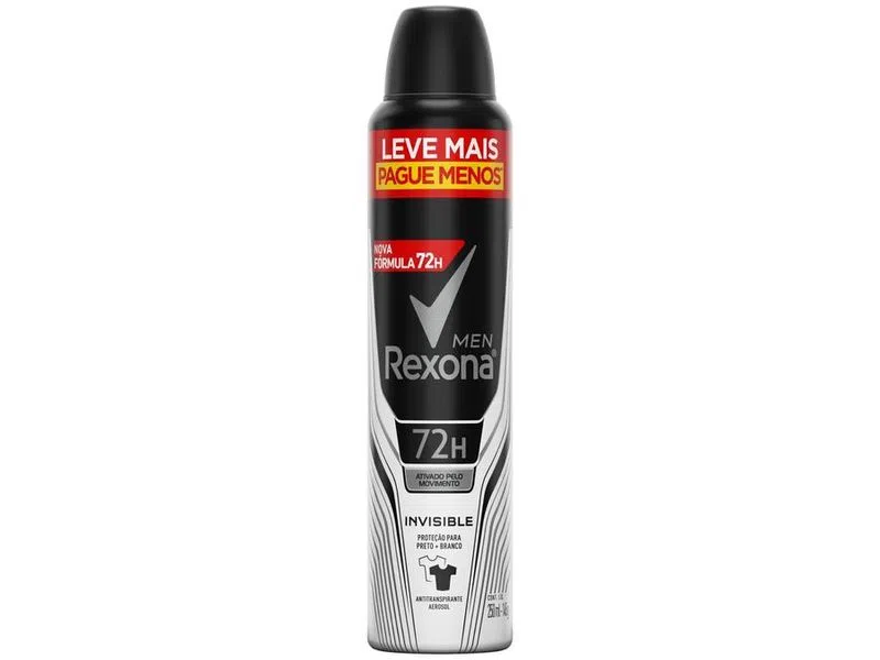 Desodorante Antitranspirante aerosol Rexona Men 72h 250ml