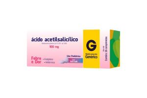 Acido Acetil 100mg com 30 comprimidos Genérico Cimed