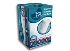 Algodão Hidrófilo em rolo Bem care 25g