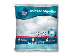 Bolas de Algodão Bem care com 50g