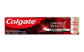 Creme Dental Colgate Luminous White Carvão Ativado 140g 
