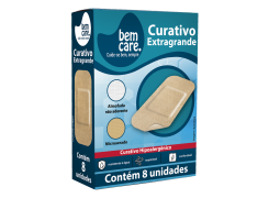 Curativo Extragrande Bem Care com 8 Unidades