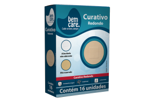 Curativo Redondo Bem Care com 16 Unidades