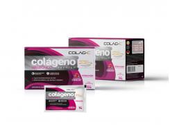 Colag-C Colágeno Hialurônico Premium com 30 sachês de 10g Cranberry