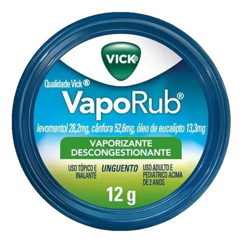 Vick VapoRub Levomentol Vaporizante Descongestionante 12g