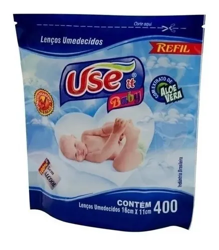 Lenços Umedecidos Use It Baby Refil com 400