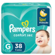 Fralda  Pampers Confortsec Mega - tamanho G - com 38 unidades