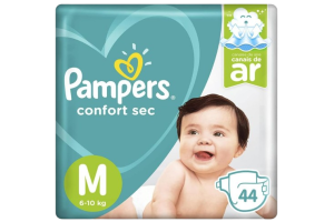 Fralda  Pampers Confortsec Mega - Tamanho M - com 44 unidades