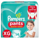 Fralda  Pampers Pants Pacotão  - tamanho XG - com 14 unidades