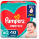 Fralda  Pampers Supers Hiper - Tamanho  XG - com 40 unidades