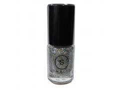 Esmalte Smalto Glitter Prata 3D