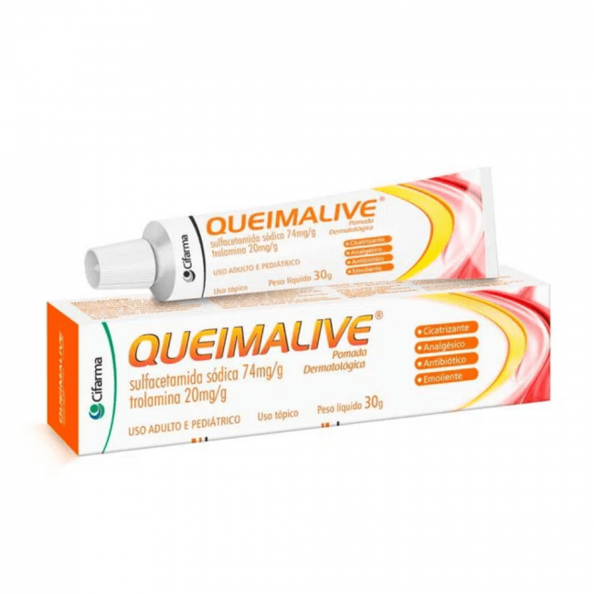 Queimalive Pomada Dermatológica Cifarma 74mg/g 20 mg/g 