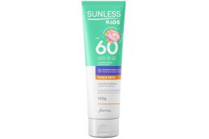 Protetor Solar Sunless Kids FPS 60 Loção com 120g