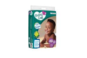 FRALDA BABY CARE XG COM 50 UNIDADES 