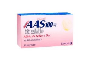 AAS Infantil 100mg com 30 comprimidos