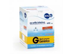 acetilcisteina 600mg Com 16 envelopes EMS GENERICO