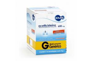 Acetilcisteina 600mg Com 16 envelopes EMS GENERICO