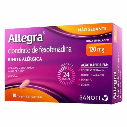 Allegra Com 10 Comprimidos 120 mg