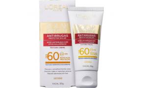 Protetor Solar Facial Antirrugas L'oreal FPS 60 50 gramas