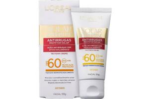 Protetor Solar Facial Antirrugas L'oreal FPS 60 50 gramas