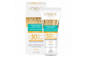 Protetor Solar Facial L'Oréal Paris Toque Seco Antiacne FPS 30 50g