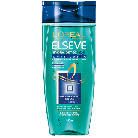 Shampoo Elseve Hydra Detox Anti-Caspa 400ml