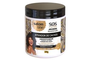 Ativador de Cachos Salon Line S.O.S Cachos Arginina Reconstrução 500g