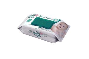 Toalhas Umedecidas Baby Care Premium com 100 unidades