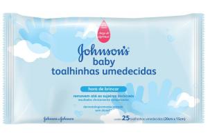 Toalhinhas Umedecidas Johnson's Baby Hora de Brincar Com 25 Unidades