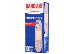 Curativos Band-Aid Transparentes Com 10 Unidades