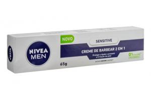 Creme de Barbear Nivea Men Sensitive 2 em 1 65g