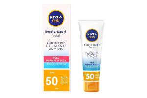 Protetor Solar Facial Nivea Sun Beauty Expert Pele Normal a Seca FPS 50 50g