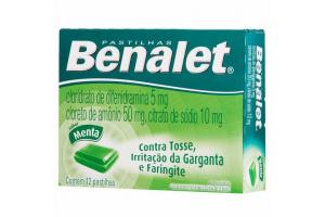 Pastilhas Benalet Sabor Menta Com 12 pastilhas